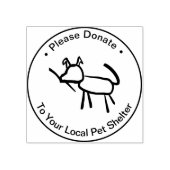 Spenden Sie an Ihr Strichmännchen Gummistempel (Prägung)