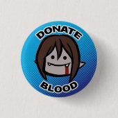 Spenden Sie Blut Button (Vorderseite)