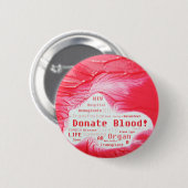 Spenden Sie Blutkonzeptentwurf Button (Vorne & Hinten)