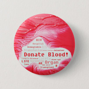 Spenden Sie Blutkonzeptentwurf Button