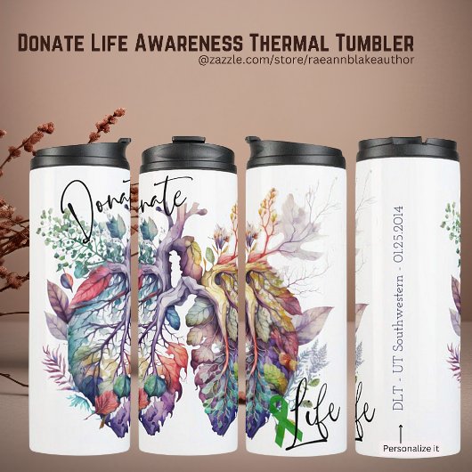 Spenden Sie das Lebensbewusstsein Thermal Tumbler Thermosbecher