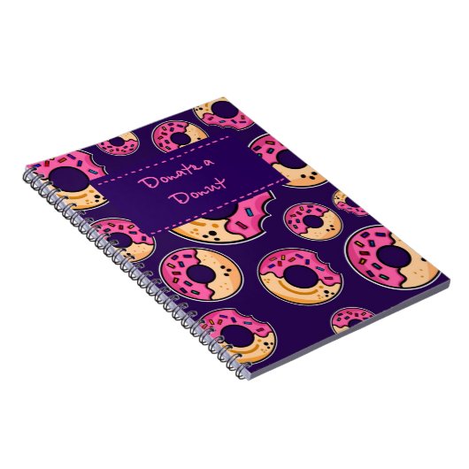 Spenden Sie ein Donut - Funny & Ästhetisches Noteb Notizblock (Rechte Seite)
