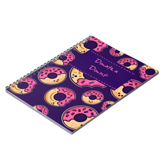 Spenden Sie ein Donut - Funny & Ästhetisches Noteb Notizblock (Linke Seite)