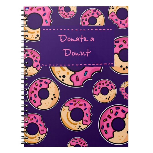 Spenden Sie ein Donut - Funny & Ästhetisches Noteb Notizblock (Vorderseite)