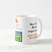 Spenden Sie Kaffee-Tasse Kaffeetasse (VorderseiteRechts)