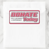 Spenden Sie können heute etwas bewegen Aufkleber (Tasche)