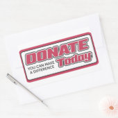 Spenden Sie können heute etwas bewegen Aufkleber (Umschlag)