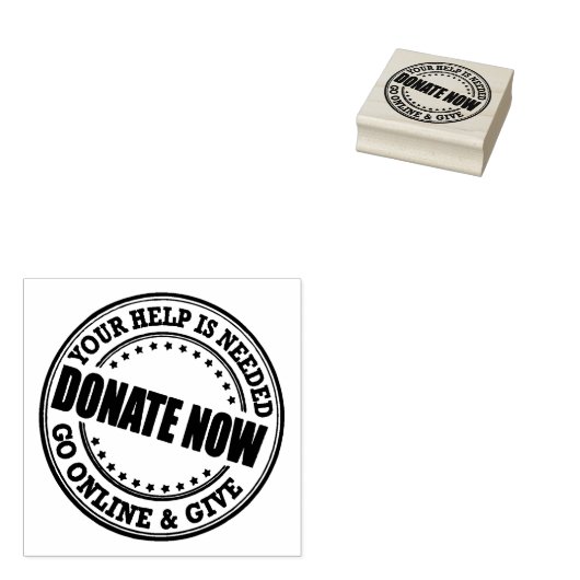 Spenden Sie Wohltätigkeit Spenden Geld sammeln Anf Gummistempel (Stempel)