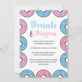 Spenden und Diapers sprinkle thematik Gender Revea Einladung (Vorderseite)