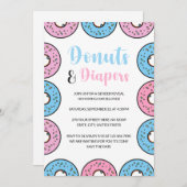 Spenden und Diapers sprinkle thematik Gender Revea Einladung (Vorne/Hinten)