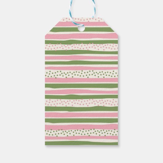 Spenden und Dinosaurier Gemeinsame Geschenketikett Geschenkanhänger (Rückseite)