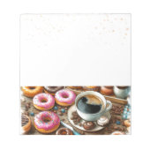 Spenden und Kaffeezeit Notizblock (Vorderseite)