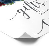 Spenden und Karten der burgundy Navy Poster (Ecke)