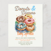 Spenden und Windeln Baby Sprinkle Dusche BUDGET (Vorderseite)