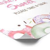 Spenden und Windeln Sprinkle Babys sind süß Poster (Ecke)