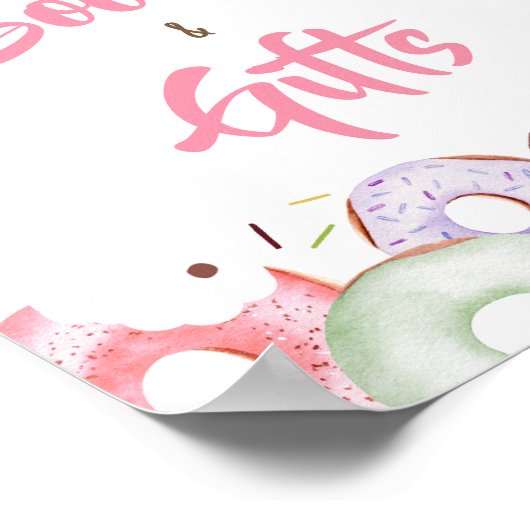 Spenden und Windeln Sprinkle Bücher und Geschenke Poster (Ecke)