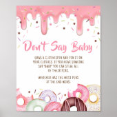 Spenden und Windeln sprinkle nicht Baby Poster (Vorne)