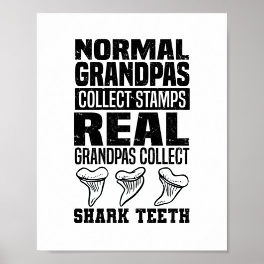 Spenden von Haizähnchen | Shark Tooth Hobby Poster (Vorne)