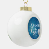 Spenden von Leben Keramik Kugel-Ornament (Links)