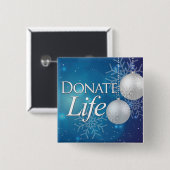 Spenden von Leben, Organspende, Lapel-Button, Button (Vorne & Hinten)