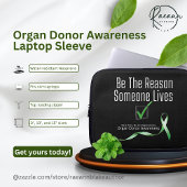 Spenden von Organspender Bewusstsein Laptop-Sieb Laptopschutzhülle