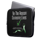 Spenden von Organspender Bewusstsein Laptop-Sieb Laptopschutzhülle (Vorderseite Links)