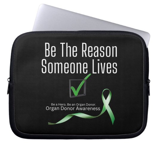 Spenden von Organspender Bewusstsein Laptop-Sieb Laptopschutzhülle (Vorderseite)