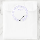 Spenden von runder aufkleber (Tasche)