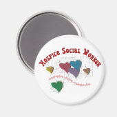 Spenden von Sozialarbeitern Magnet (Vorderseite/Rückseite)