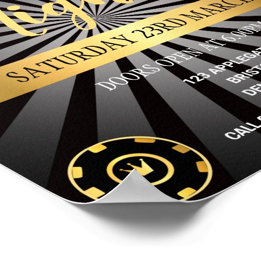 Spendenaktion im Casino Poster (Ecke)