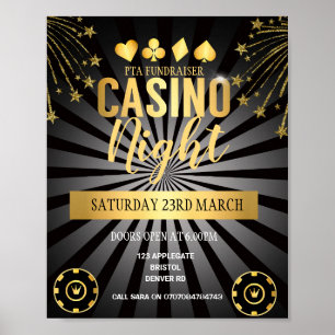 Spendenaktion im Casino Poster