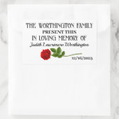 Spendenaufkleber Rechteckiger Aufkleber (Tasche)