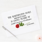 Spendenaufkleber Rechteckiger Aufkleber (Umschlag)