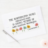 Spendenaufkleber Rechteckiger Aufkleber (Umschlag)