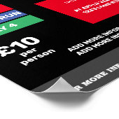 Spendenposter "RUN ODER WALK" Poster (Ecke)