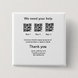 Spendensammlungstipp jar fügen Sie Ihre q r Name c Button