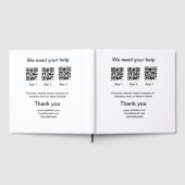 Spendensammlungstipp jar fügen Sie Ihre q r Name c Gästebuch (Voll)