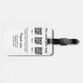 Spendensammlungstipp jar fügen Sie Ihre q r Name c Gepäckanhänger (Rückseite horizontal)