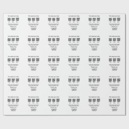 Spendensammlungstipp jar fügen Sie Ihre q r Name c Geschenkpapier