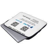 Spendensammlungstipp jar fügen Sie Ihre q r Name c Laptopschutzhülle (Vorne Knopf)