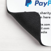 Spendensammlungstipp jar fügen Sie Ihre q r Name c Mousepad (Ecke)