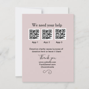 Spendensammlungstipp jar fügen Sie Ihre q r Name c Postkarte