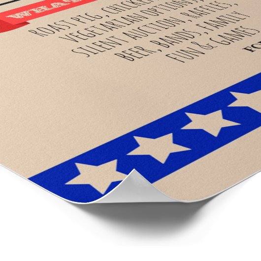 Spendenschule PTO PTA Poster (Ecke)