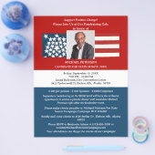 Spendenveranstaltung für politische Kampagnen Flyer (Einzeln)