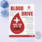 Spendenwerbung für den weißen Blutkreislauf Flyer (Einzeln)