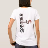 SPENDER Back Print T - Shirt Trend Abstrakt Powder (Rückseite)