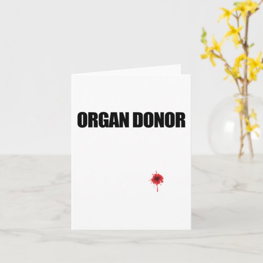 Spender Spaß Bloody Wound Niere Transplant Meme Karte (Gelbe Blume)