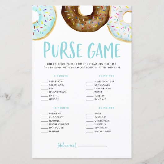 Spendet das, was in eurem Baby-Duschspiel steckt (Vorderseite)