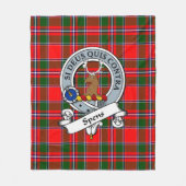 Spens Clan Abzeichen Tartan Kariert Fleecedecke (Vorderseite)