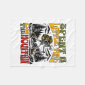 Spent A Little Time On The Mountain - Skeleton Hik Fleecedecke (Vorderseite (Horizontal))